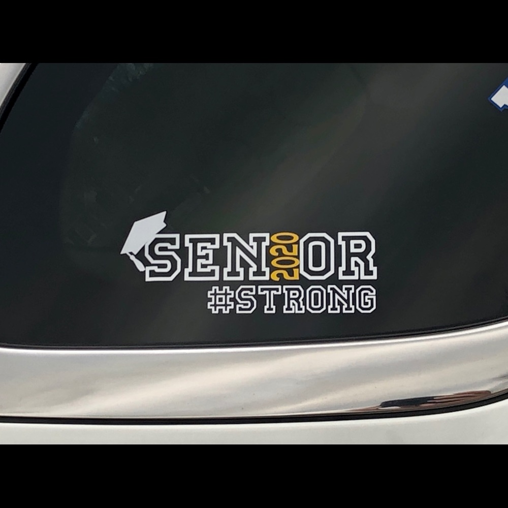 2020 Senior Strong Auto and House Window Stickers